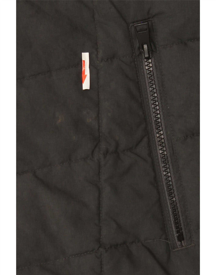Gant Herren Wattierte Weste UK 36 Small Grau Polyester