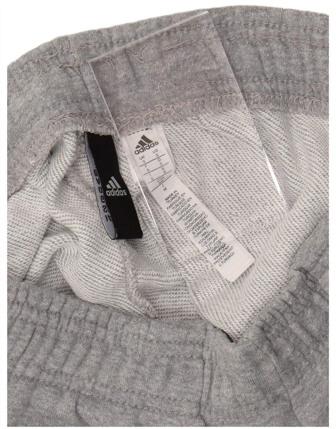 ADIDAS Damen Sportshorts UK 8 Small Graue Baumwolle