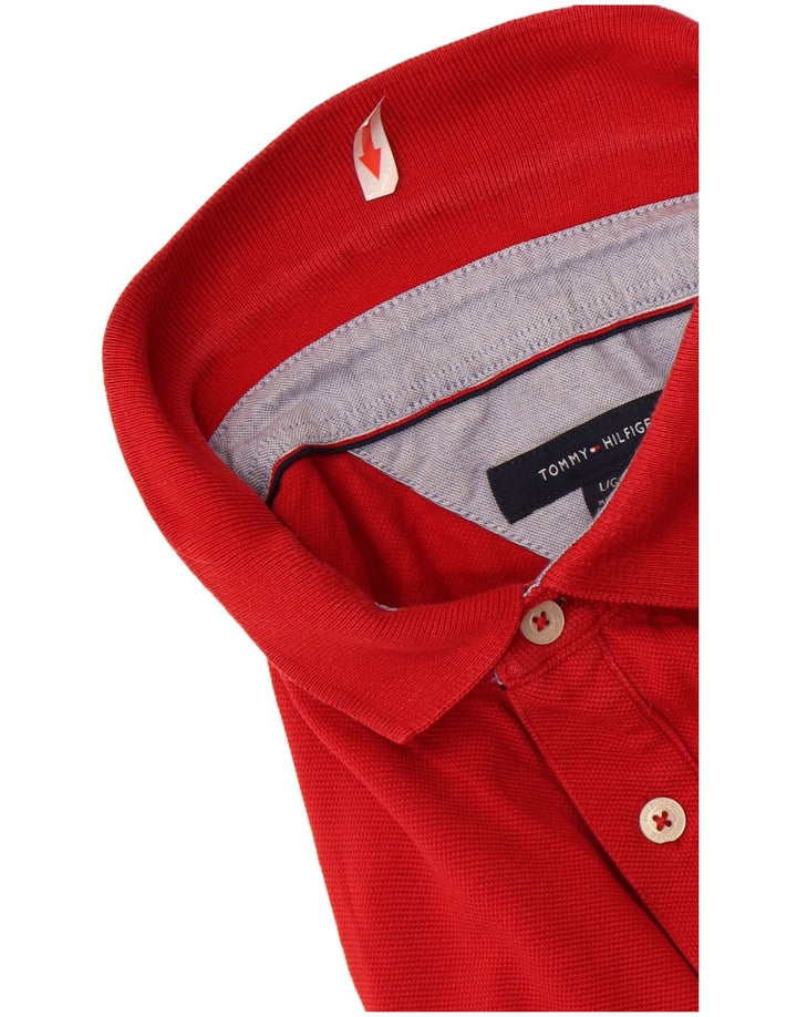 Tommy Hilfiger Herren Poloshirt Large Rot