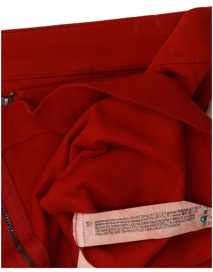Zara Damen Trafaluc Minirock Large W32 Rot Polyester