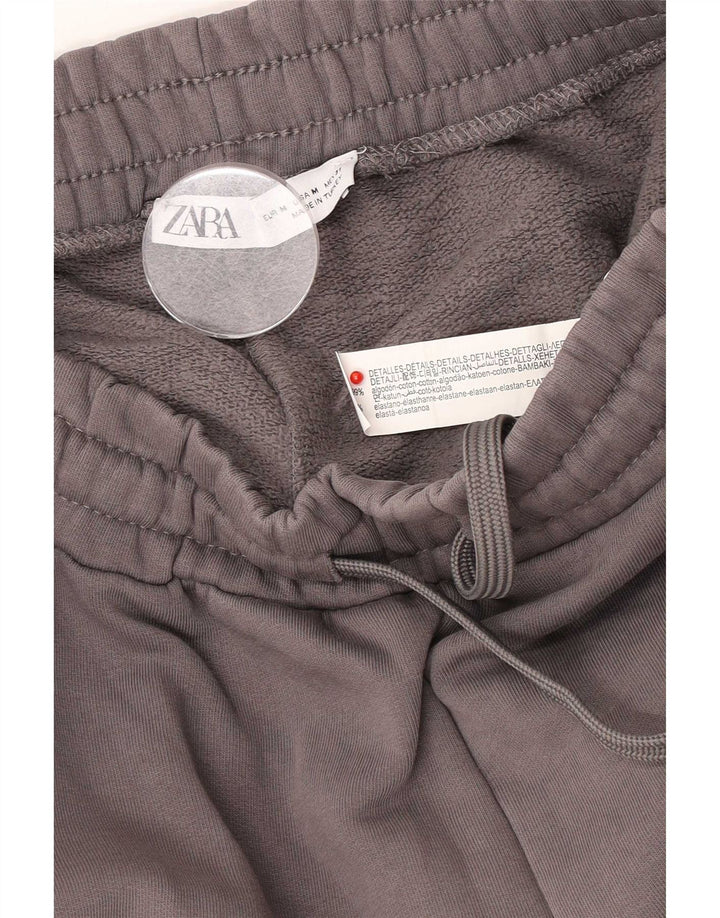 Zara Damen Trainingshose Jogger UK 14 Mittelgraue Baumwolle