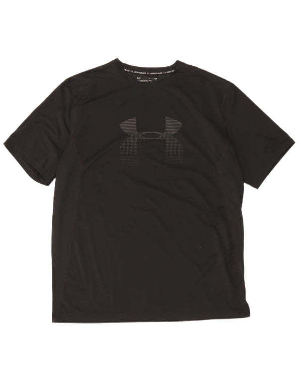 Under Armour Herren Heat Gear Graphic T-Shirt Top XL Schwarz Polyester