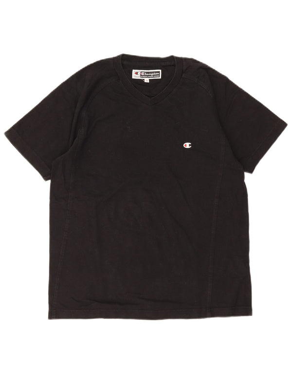 Champion Herren T-Shirt Top Small Schwarz Baumwolle