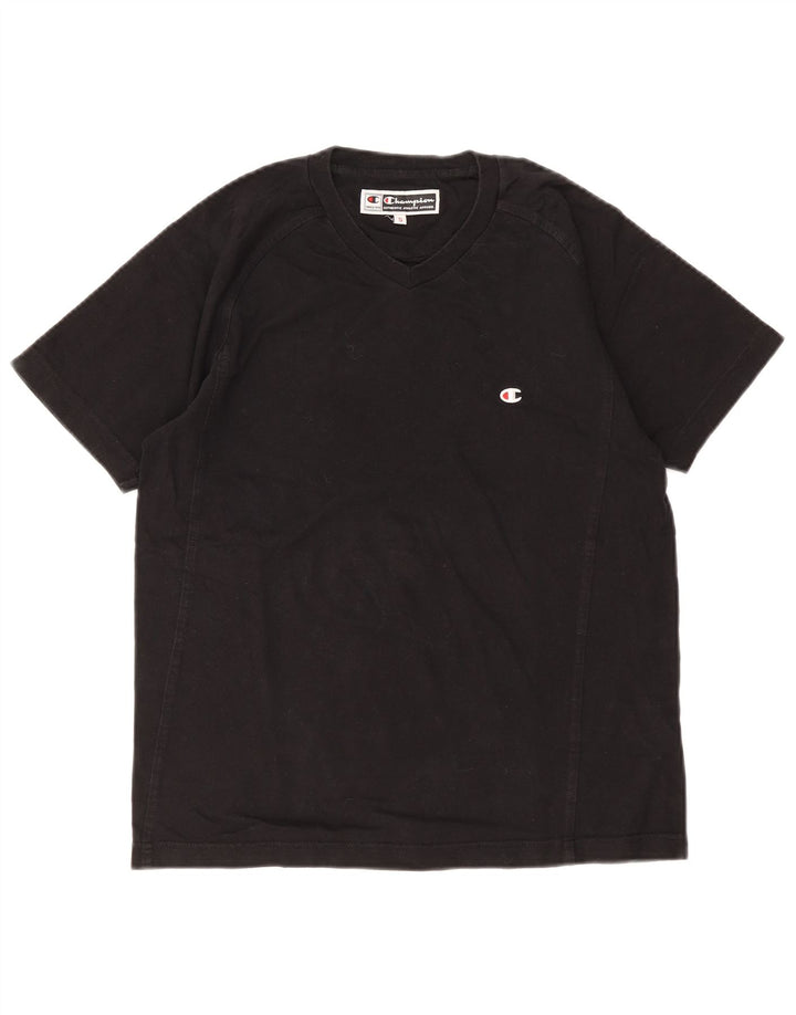 Champion Herren T-Shirt Top Small Schwarz Baumwolle