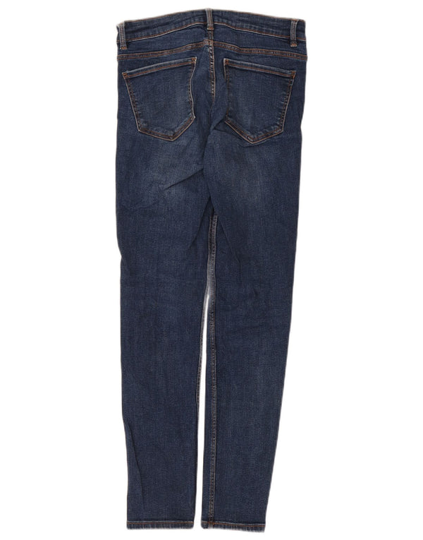 Zara Damen Skinny Jeans EU 38 Small W28 L27 Blaue Baumwolle
