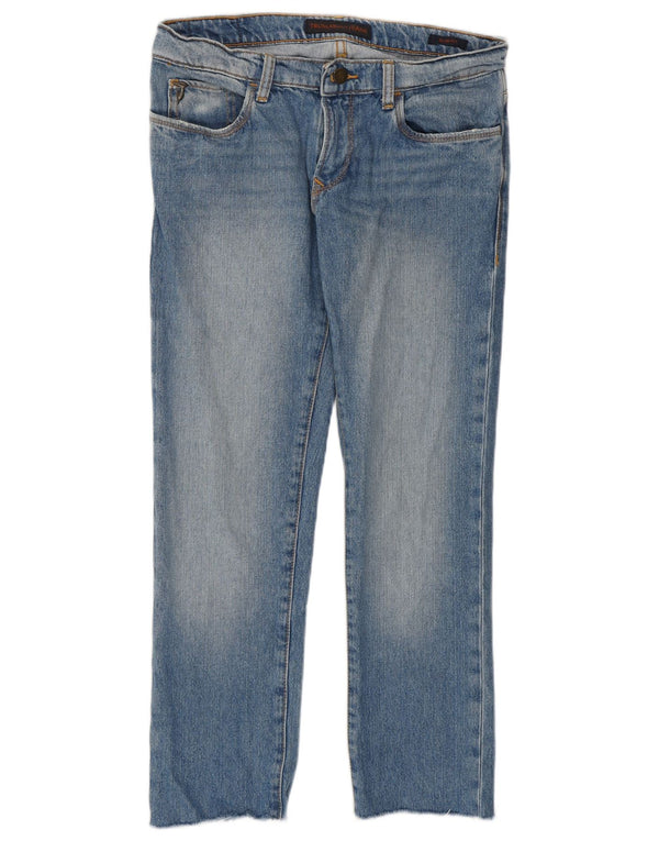 Trussardi Damen Crop Slim Jeans IT 44 Medium W30 L25 Blaue Baumwolle