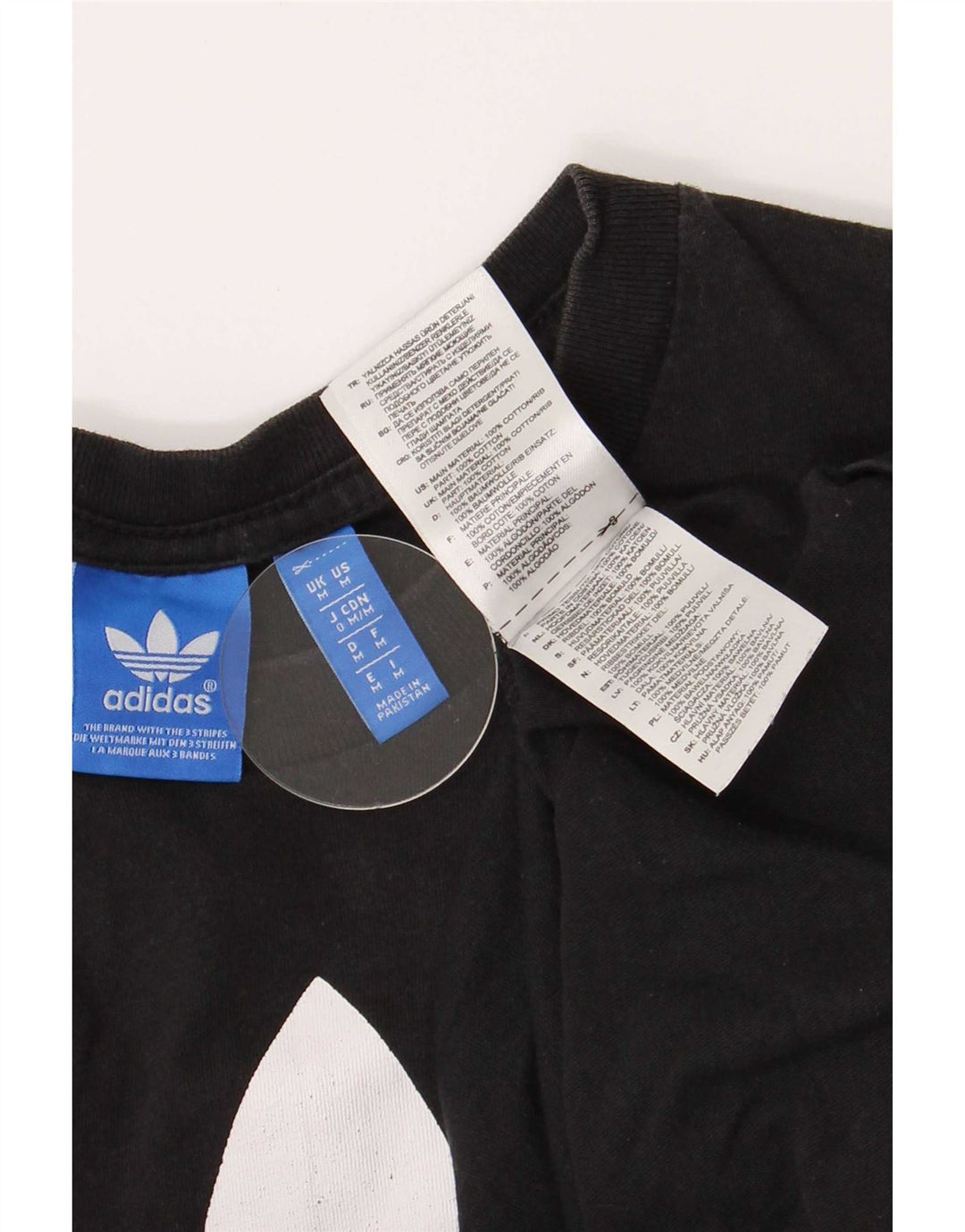 Adidas Herren Grafik T-Shirt Top Medium Schwarz Baumwolle