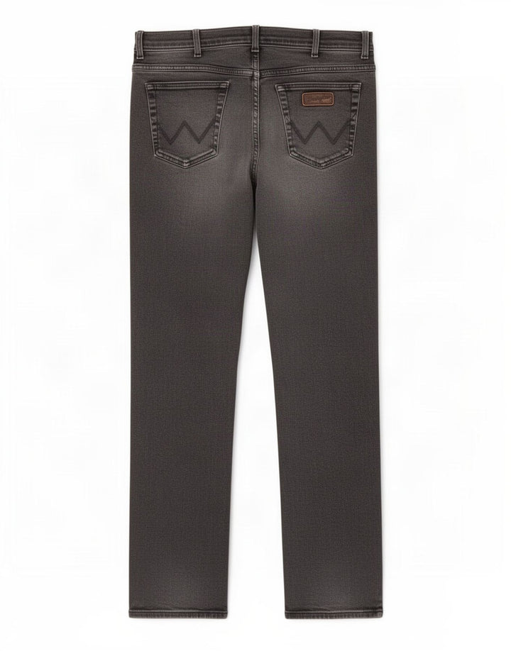 Wrangler Herren Texas Straight Jeans W40 L34 Graue Baumwolle