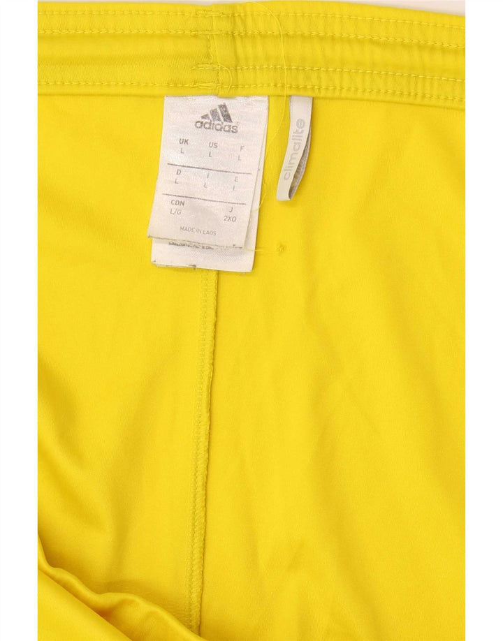 Adidas Herren Sportshorts, groß, gelb gestreift, Polyester