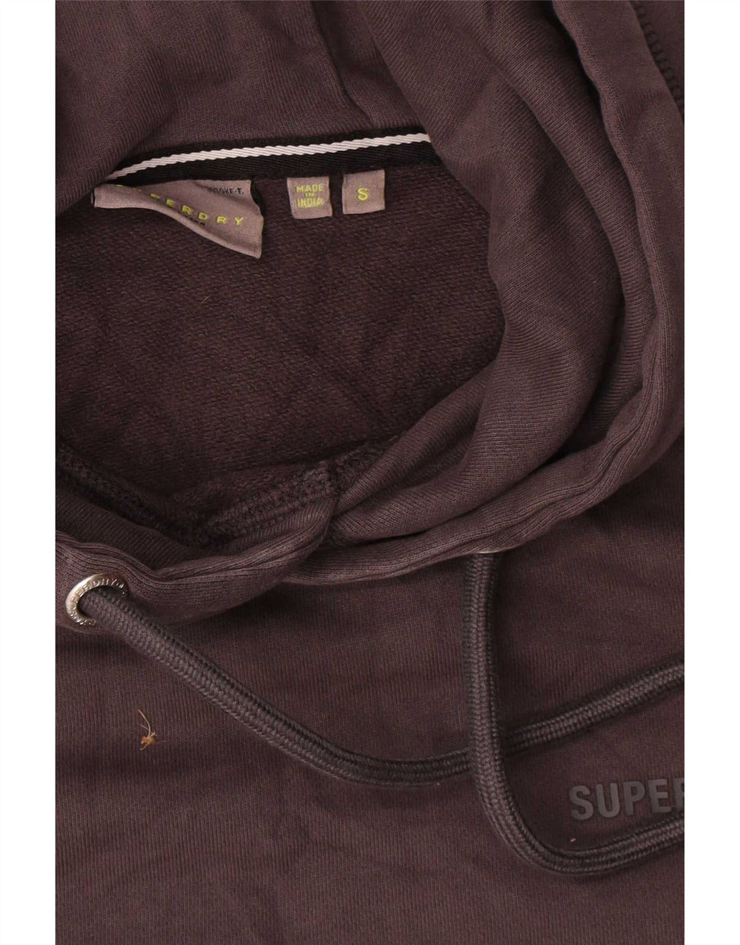 Superdry Herren-Kapuzenpullover, Größe S, Grau, Baumwolle