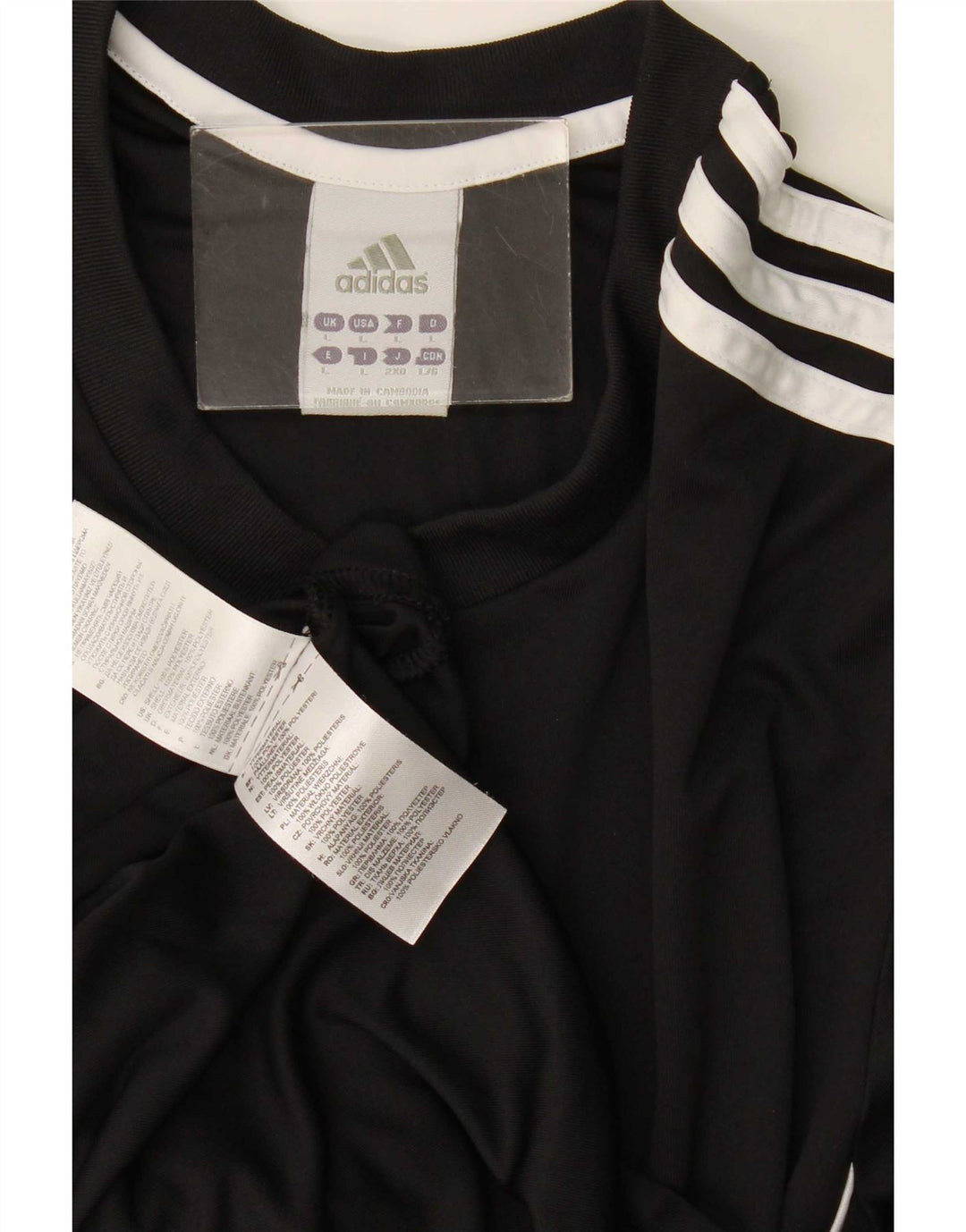 Adidas Herren Climalite T-Shirt Top Large Schwarz Polyester