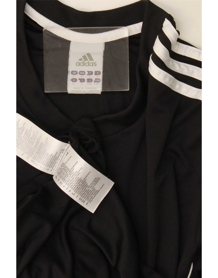 Adidas Herren Climalite T-Shirt Top Large Schwarz Polyester