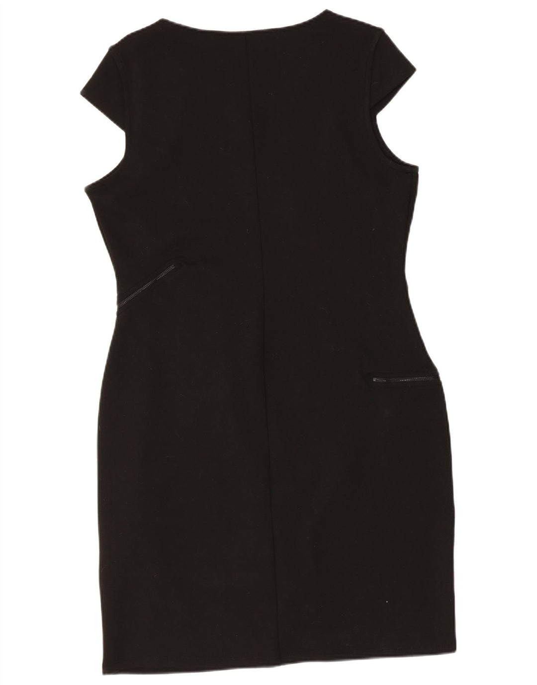 Desigual Damen Graphic Etuikleid UK 18 XL Schwarzes geometrisches Polyester