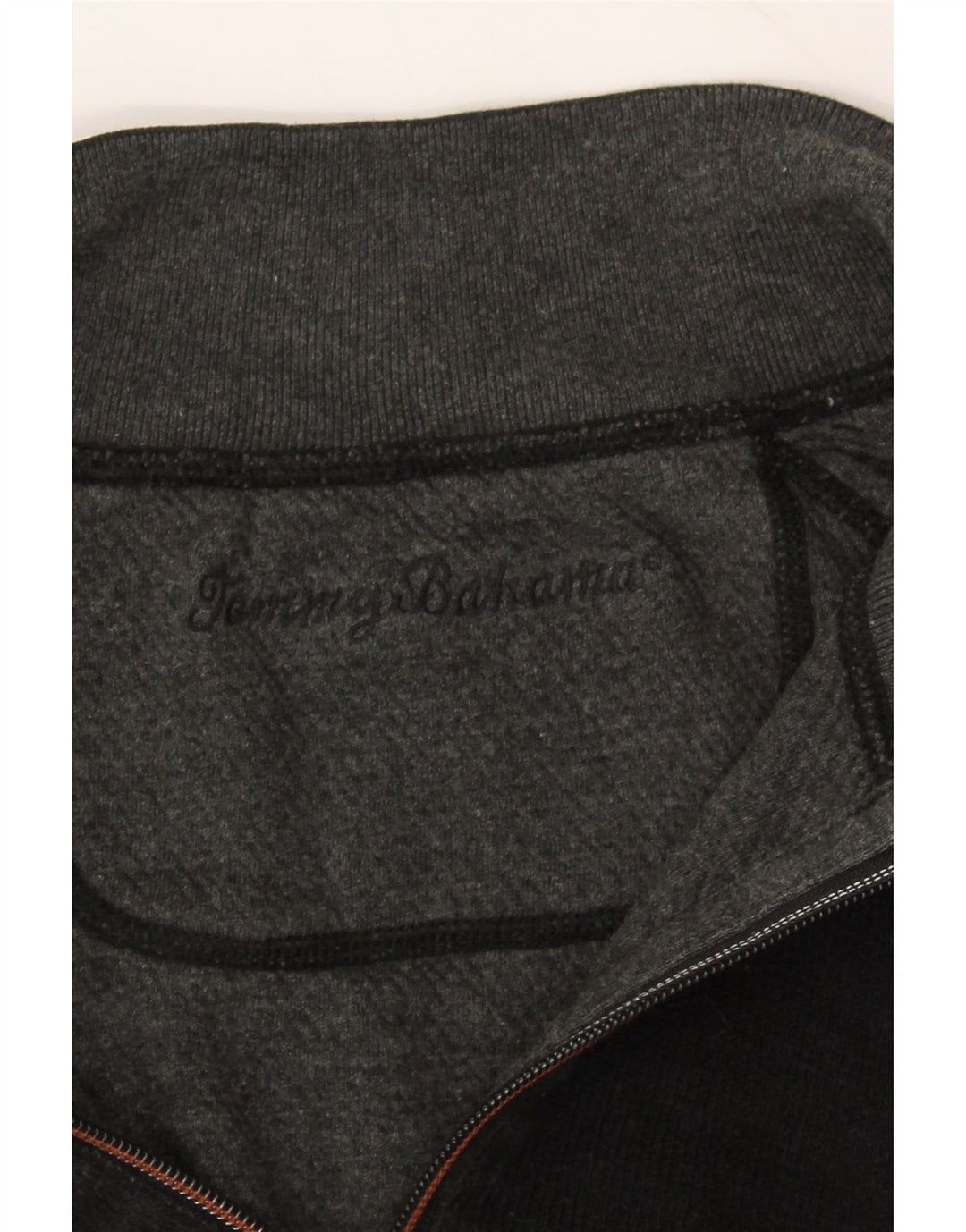 TOMMY BAHAMA Mens Zip Neck Jumper Sweater 2XL Black Vintage Tommy Bahama and Second-Hand Tommy Bahama from Messina Hembry 