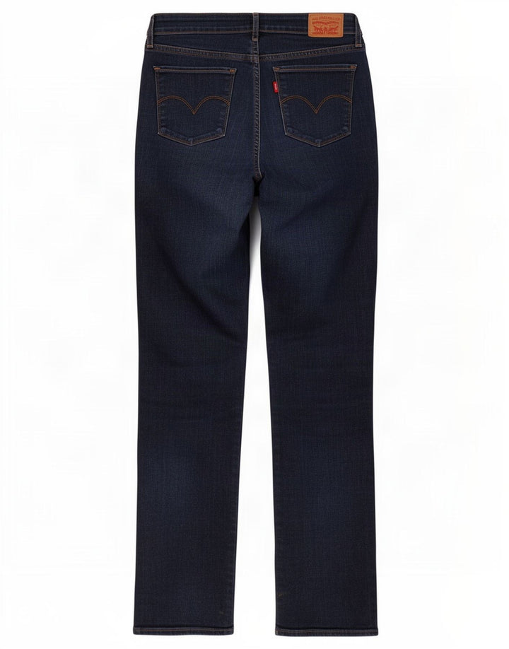 Levi's Damen 714 Straight Jeans W30 L32 Marineblau