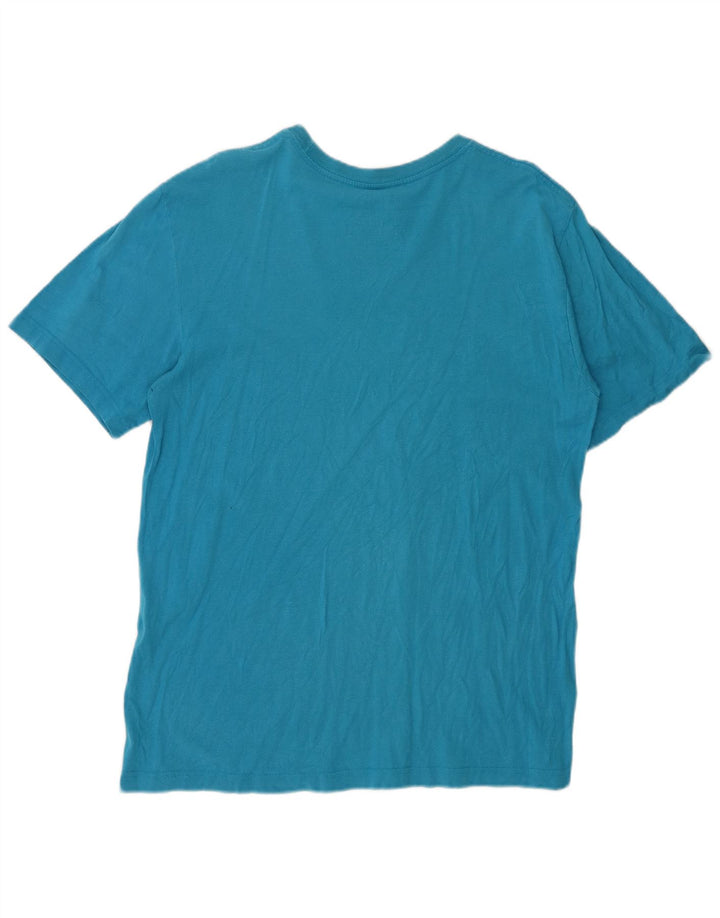 NIKE Herren-T-Shirt mit normaler Passform, Grafik, Größe L, Blau