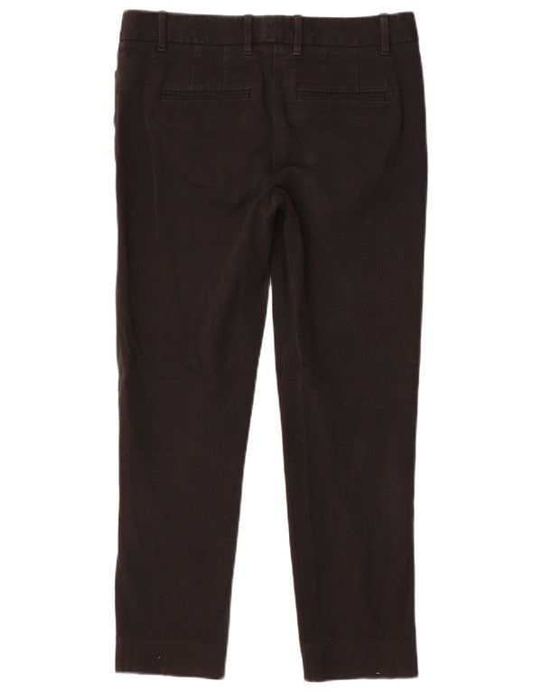 Gap Womens Slim Cropped Trousers UK 4 Small W26 L24 Black Cotton