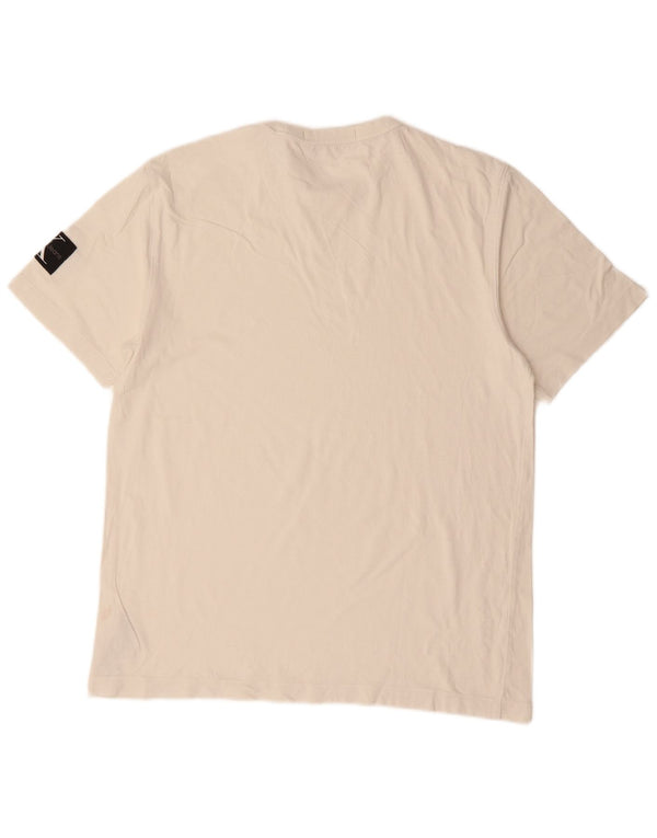 CALVIN KLEIN JEANS Herren T-Shirt Top Large Off White Baumwolle