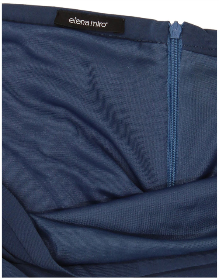 ELENA MIRO Womens Pencil Skirt W36 XL Blue