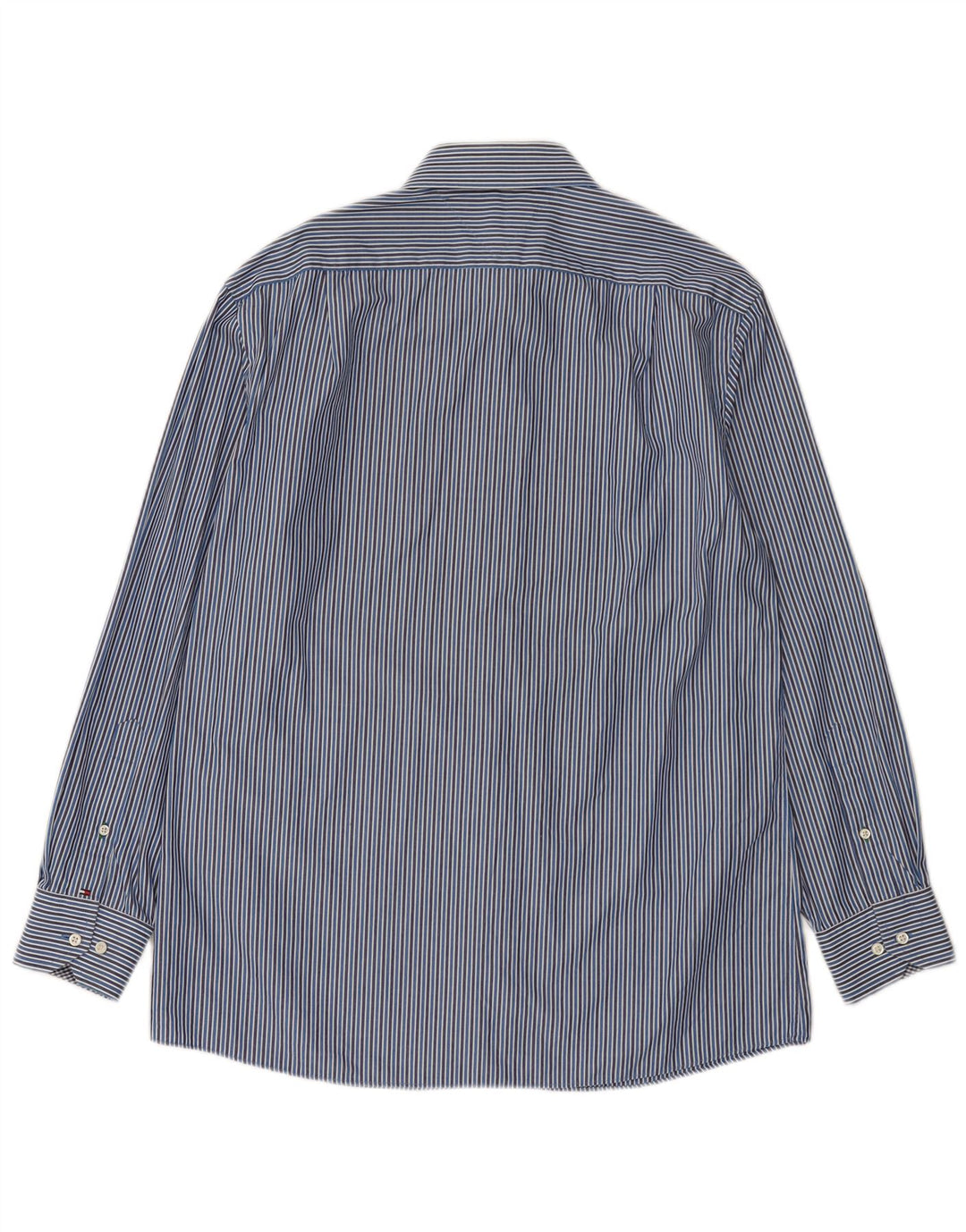 Tommy Hilfiger Herrenhemd, Größe 16, groß, blauer Nadelstreifen