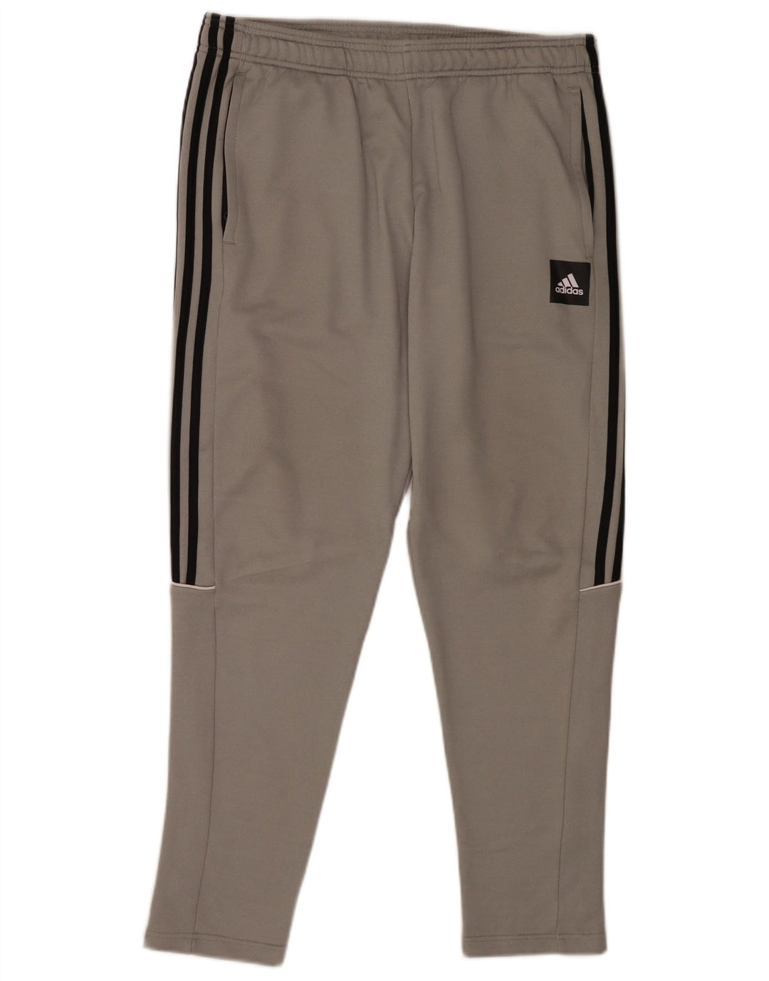 Adidas Herren-Trainingshose, großes graues Polyester