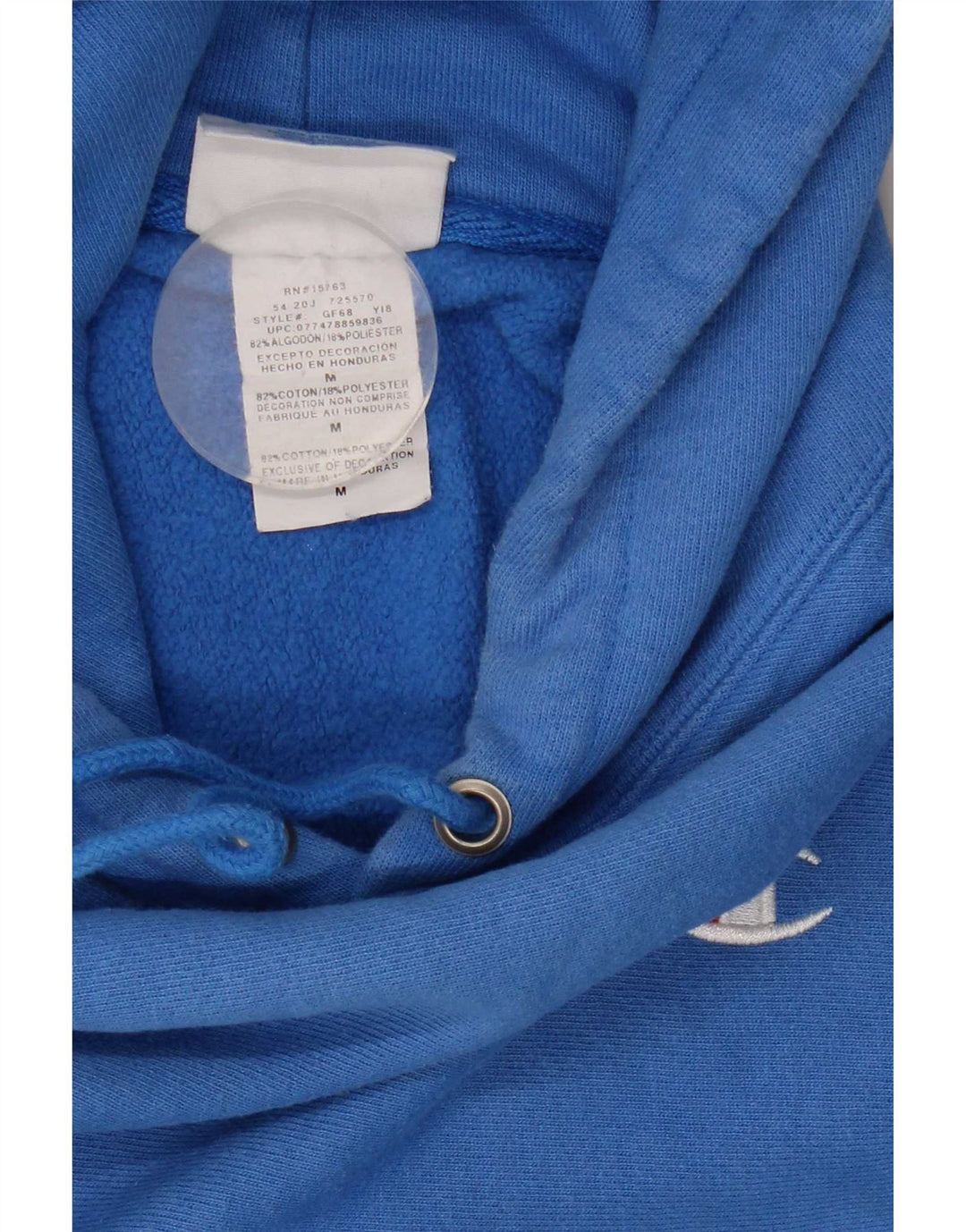 Champion Herren-Kapuzenpullover aus mittelblauer Baumwolle