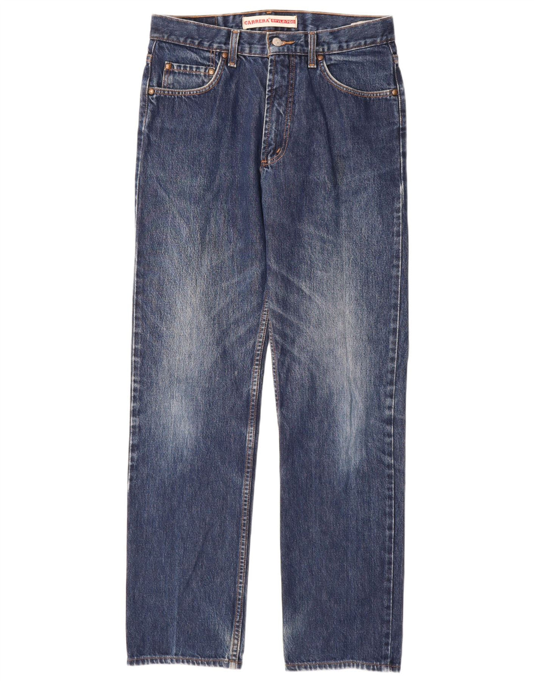 Carrera Herren Straight Jeans W32 L33 Blau