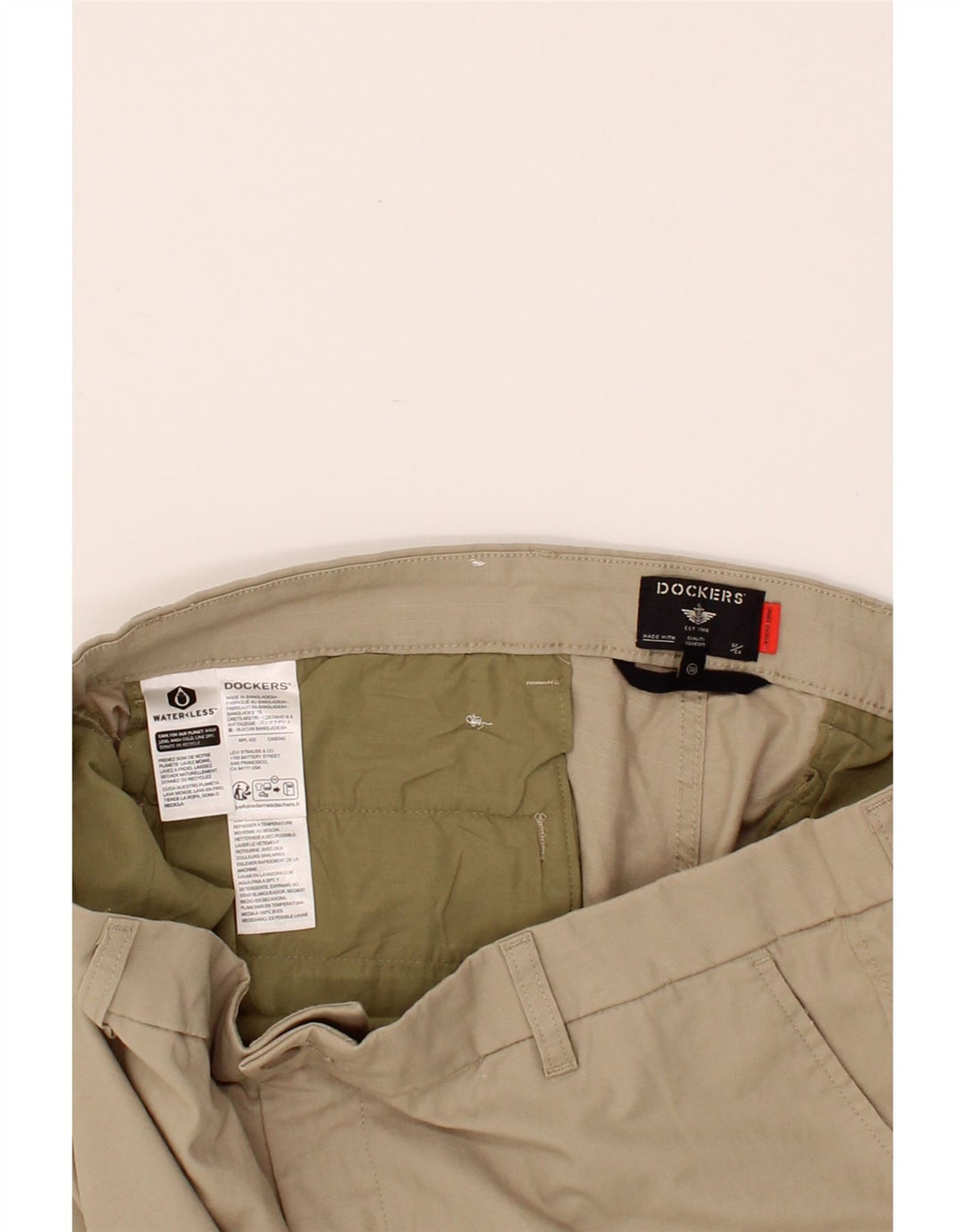 DOCKERS Mens Cargo Shorts W38 XL Beige Cotton Vintage Dockers and Second-Hand Dockers from Messina Hembry 