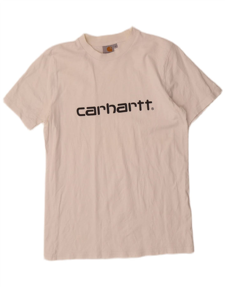Carhartt Herren T-Shirt mit Grafik, Größe S, Weiß