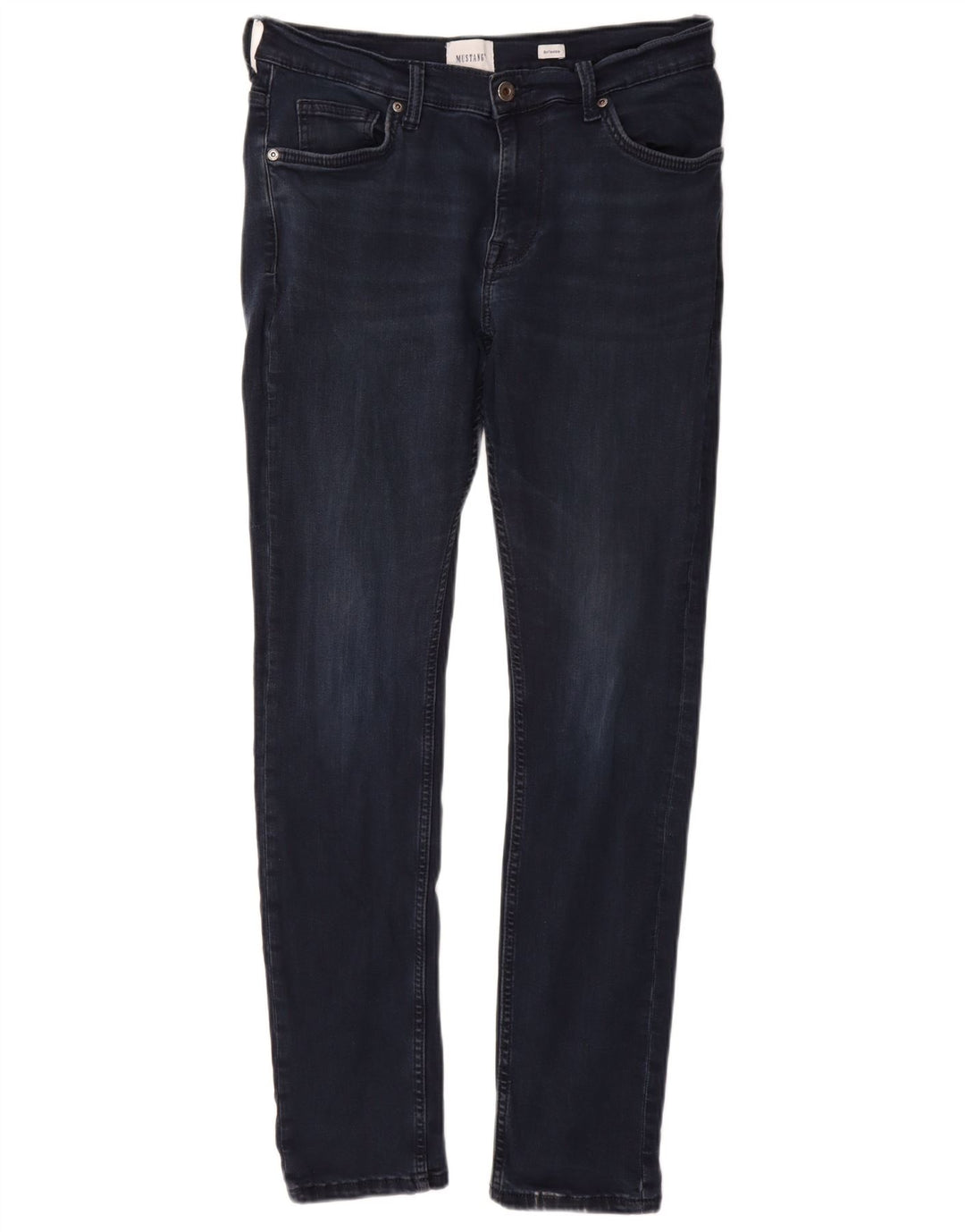 Mustang Herren Skinny Jeans W31 L32 Marineblaue Baumwolle