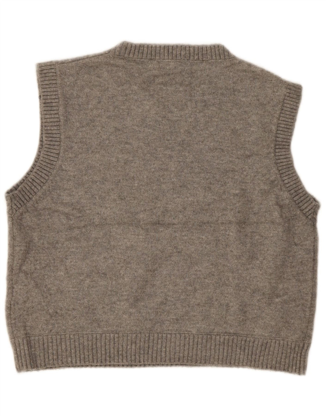 Zara Damen Crop Vest Tank Top UK 18 XL Grau geflecktes Polyester