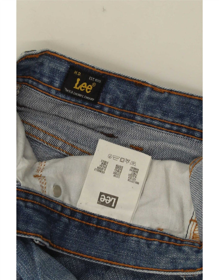 Lee Herren Brooklyn Straight Jeans W36 L31 Blaue Baumwolle