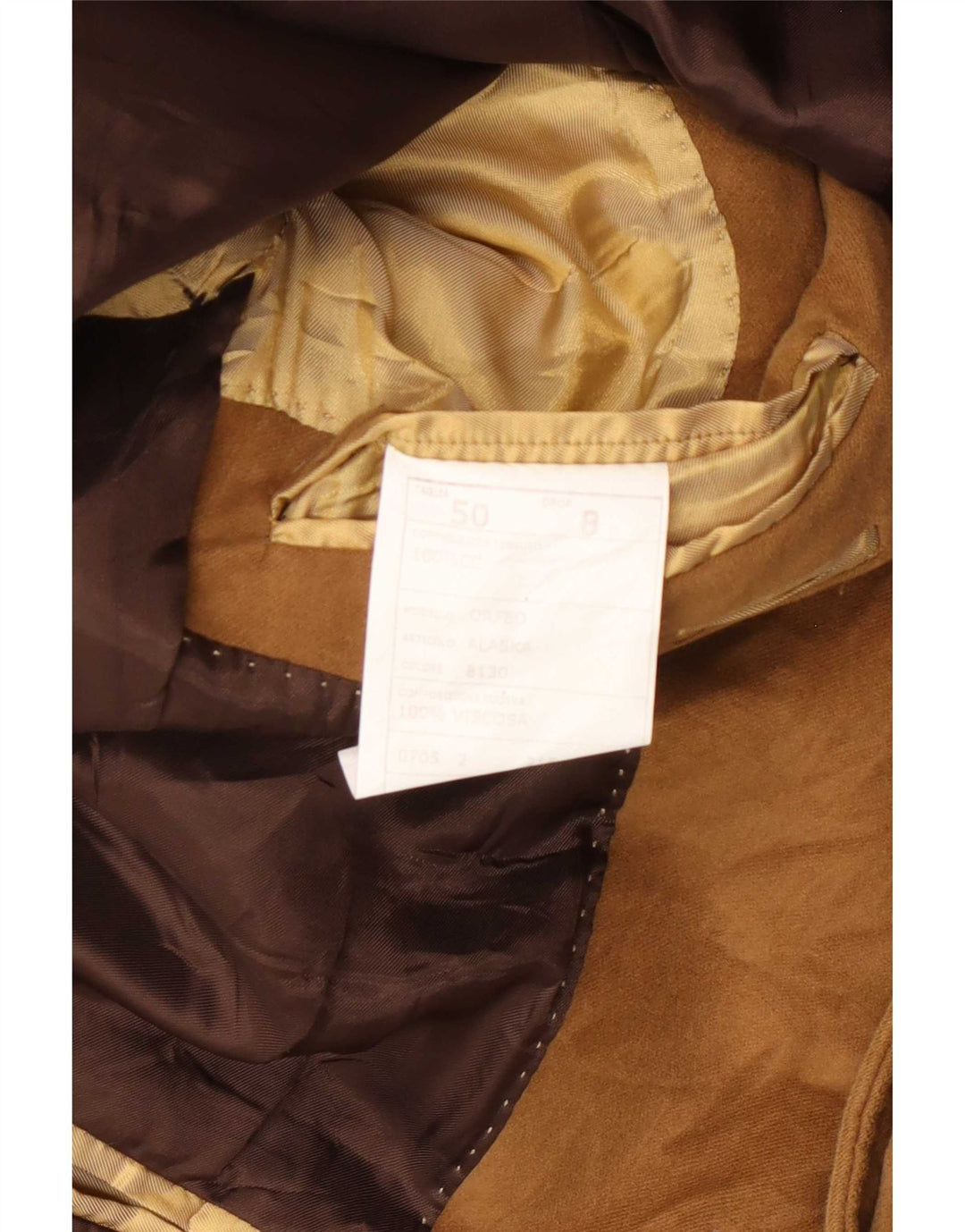 Duca Visconti Di Modrone Herren 3-Knopf-Blazerjacke IT 50 Large Beige