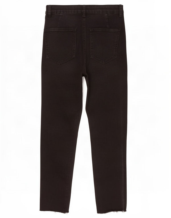 Zara Damen Slim Jeans EU 38 Small W28 L25 Schwarze Baumwolle