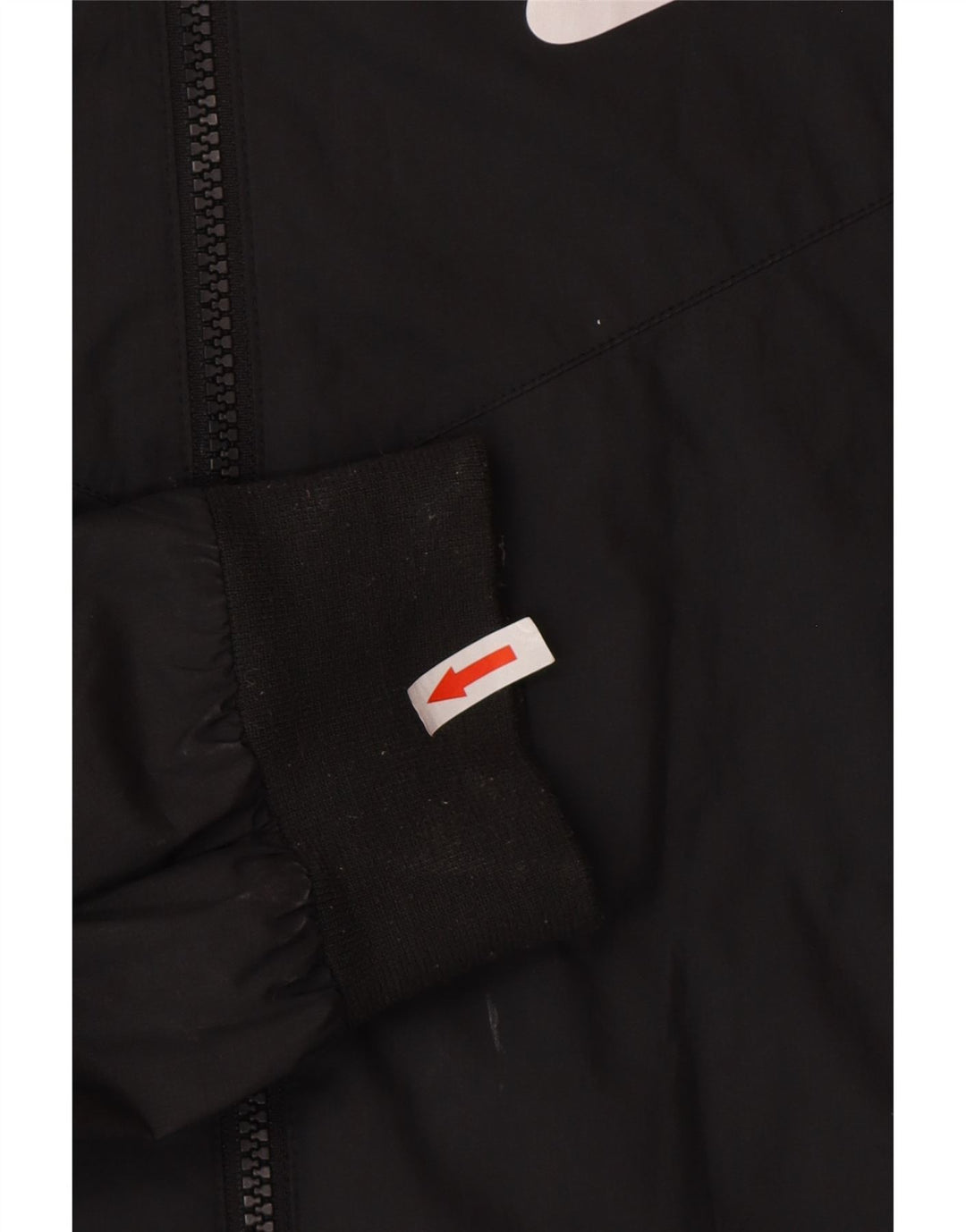 Nike Herren-Regenjacke mit Kapuze, Größe 36, Größe S, Schwarz, Polyester