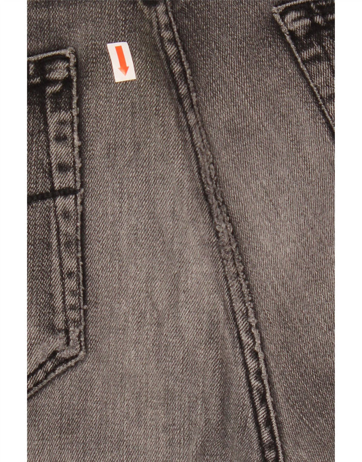PIERRE CARDIN Herren Straight Jeans W36 L32 Graue Baumwolle