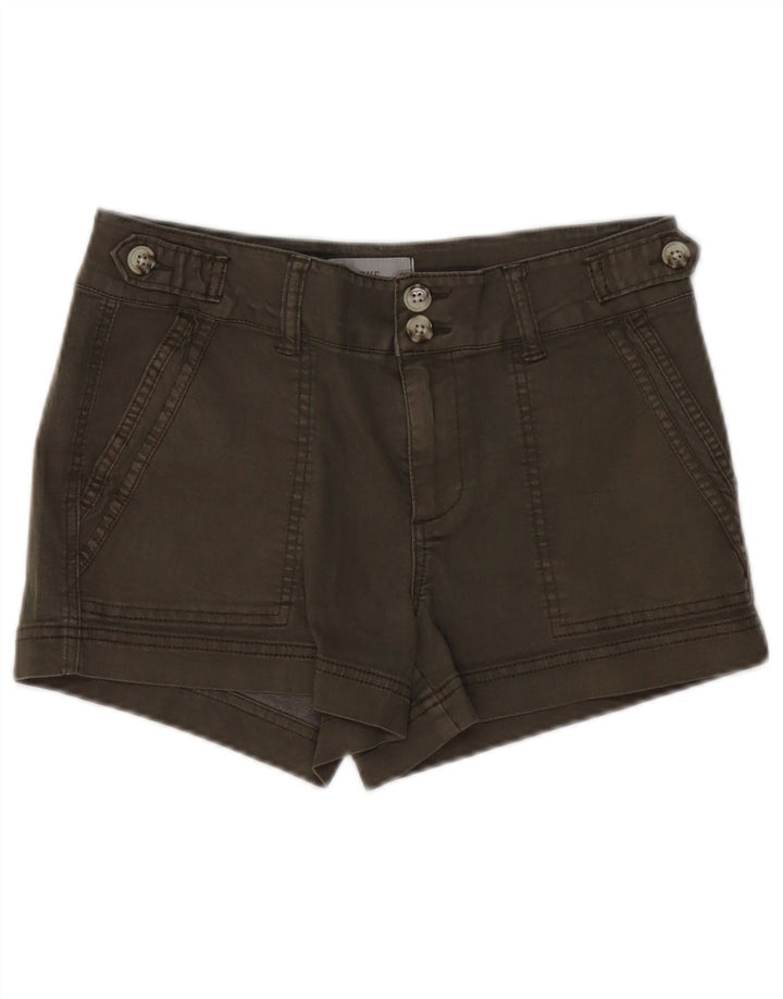 BKE Damen Jeansshorts W27 Small Khaki Baumwolle