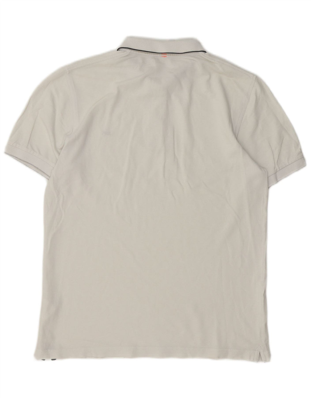 Sun68 Herren-Poloshirt aus mittelweißer Baumwolle