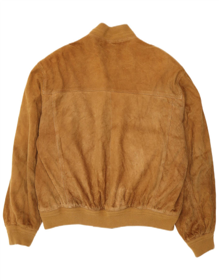 FORESTER Herren Wildleder Bomberjacke IT 52 XL Braunes Leder