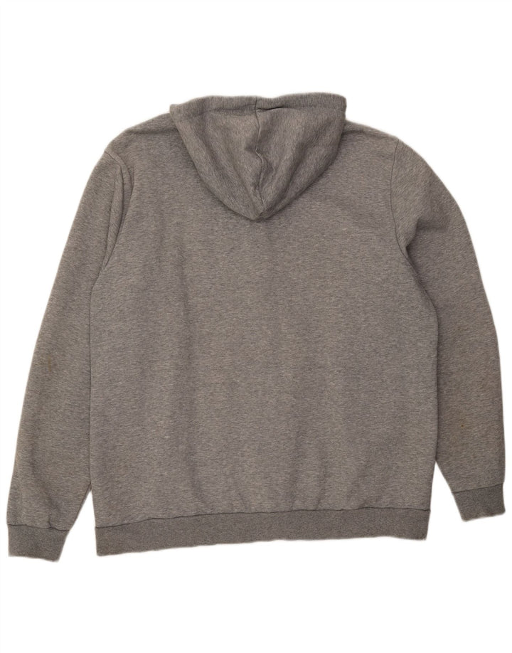 Puma Herren Graphic Zip Hoodie Pullover 2XL Grau Baumwolle