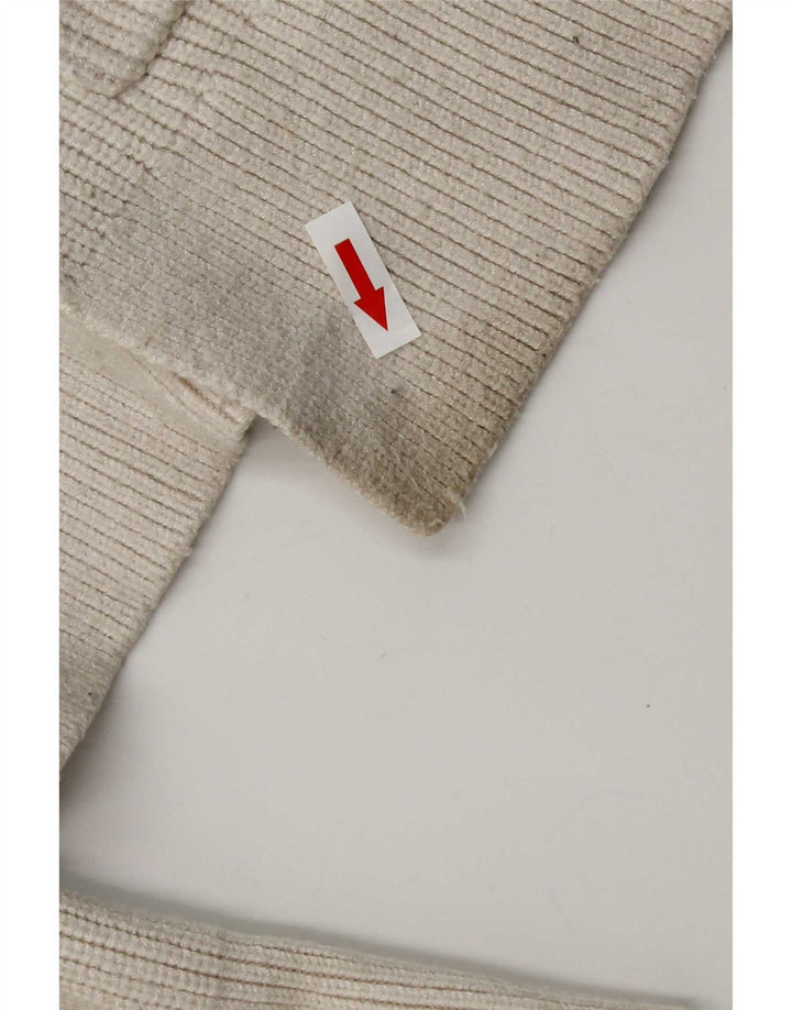 Zara Damen-Strickjacke in Übergröße, Gr. 10, Größe S, weiße Viskose