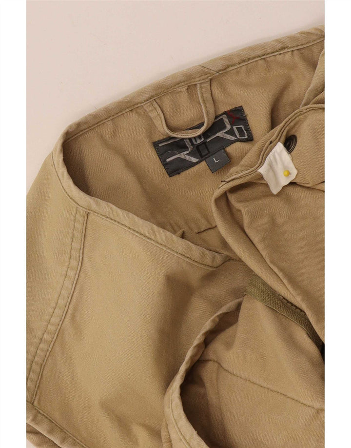 Vintage Herren Utility Jacke UK 40 Große Beige Baumwolle