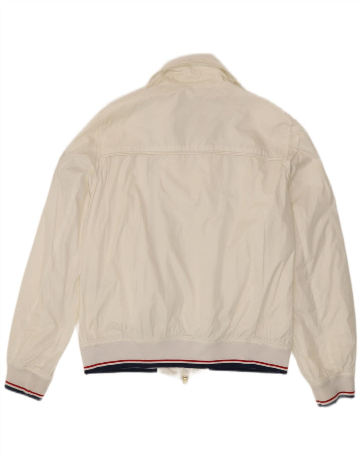 Grafische Bomberjacke für Damen von Conte of Florence IT 48 XL Weißes Polyamid