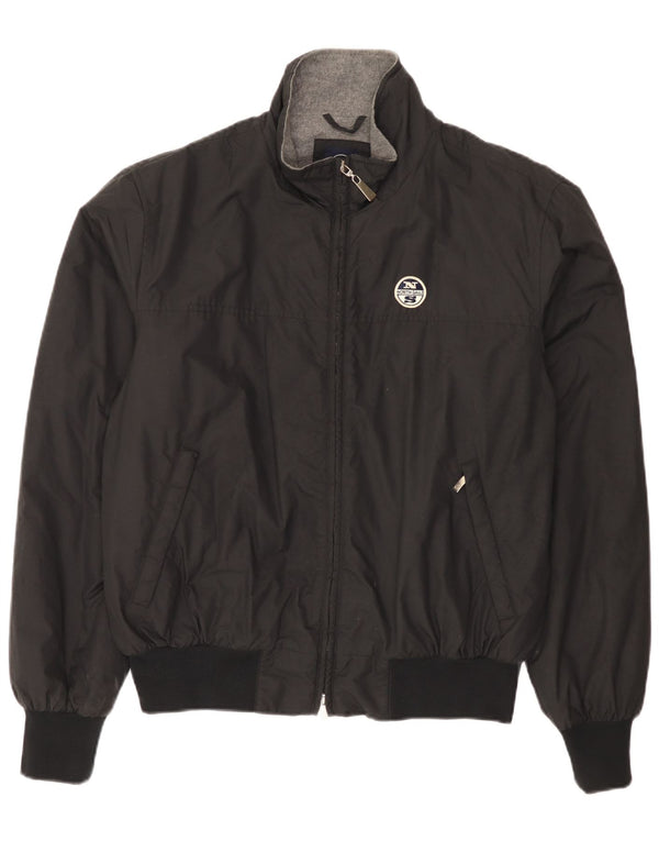 North Sails Herren Bomberjacke UK 42 XL Schwarz Polyamid