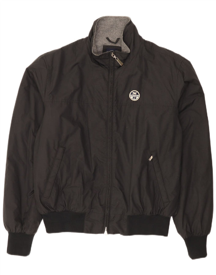 North Sails Herren Bomberjacke UK 42 XL Schwarz Polyamid
