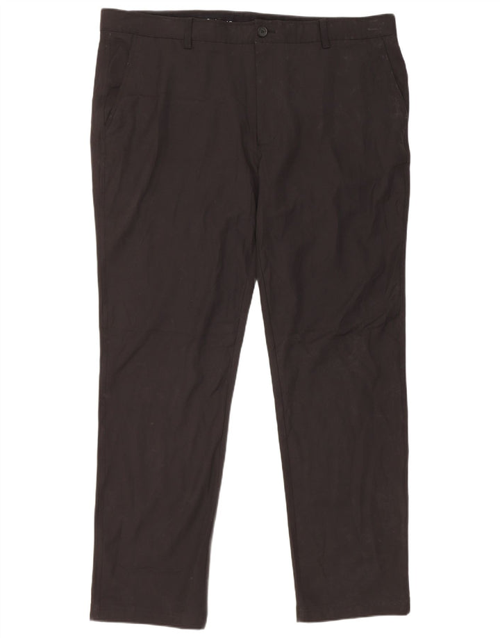 Calvin Klein Herren Straight Chino Hose W42 L33 Schwarz Polyester