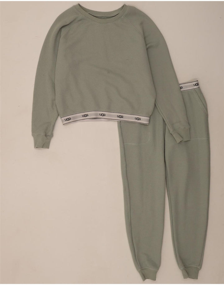 UGG Damen-Trainingsanzug in Übergröße mit Grafik, UK 14, Mittelgrün, Farbblock