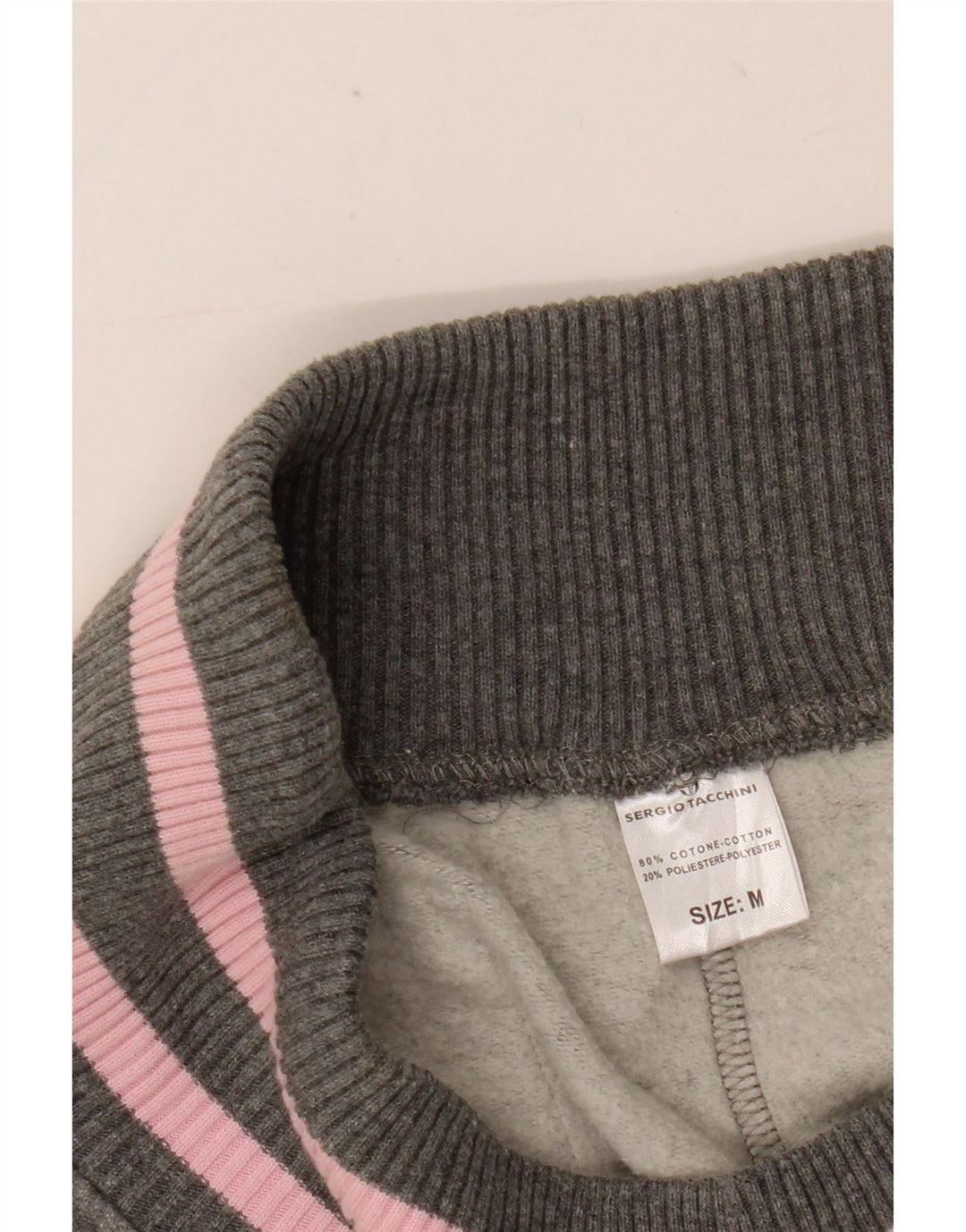 Sergio Tacchini Damen Trainingshose UK 14 Mittelgraue Baumwolle