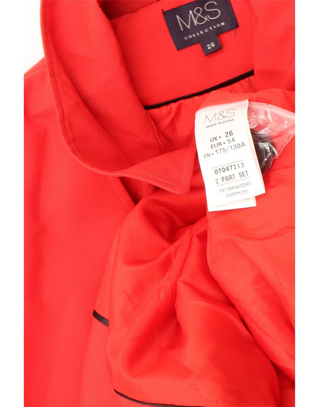Marks & Spencer Damen Trenchcoat UK 26 5XL Rot Polyester