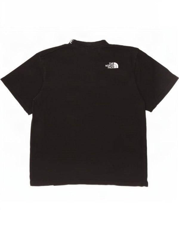 The North Face Damen Übergroßes Grafik-T-Shirt-Oberteil UK 16 Large Schwarz